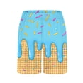 thumbnail image 5 of CYRBOKO Swim Trunks for Boys, Summer Quick-dry Elastic Waist Vacation Beach Shorts Sky Blue Size 11-12 T, 5 of 5