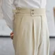 thumbnail image 3 of Pantalones de traje de negocios de pierna ancha para hombre, pantalones drapeados fluidos para hombre, pantalones vintage de verano 2024, finos, informales, económicos, nuevos, 3 of 5