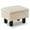 Beige, variant on Tcbosik Linen Fabric Ottoman with Storage, 15.9" Upholstered Footstool with Tray Lid & Wood Legs, Footrest for Small Space, Living Room, Bedroom, Entryway, Khaki
