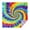 Colorful Rainbow Tie-2, variant on Colorful Rainbow Tie Dye Spiral Pattern Square Tablecloth,Waterproof Square Table Cover,Wipeable Spillproof Washable Table Cover for Home Kitchen Party Decor 42"X42"(107x107cm)