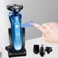 thumbnail image 4 of Rasoir Électrique Rasoir Rotatif Tondeuse à Barbe Rechargeable Machine à Raser pour Hommes Usage Humide-Sec Double Étanche, 4 of 5