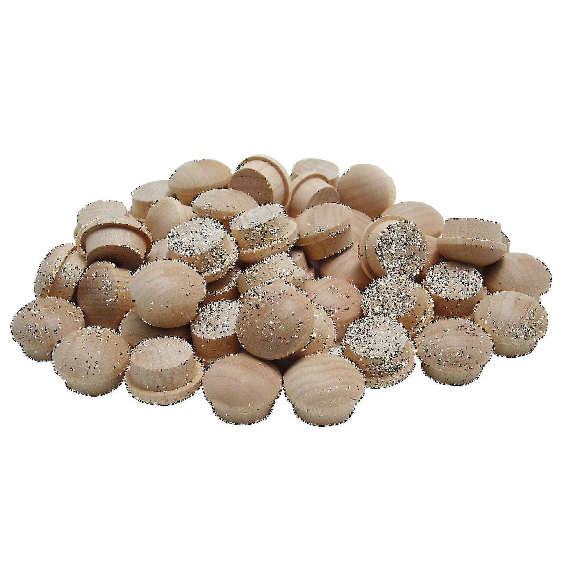 100Pcs Screw Hole Plugs Wooden Button Plugs Mushroom Wood Caps Wood Screw Covers Buttons for Furniture Walmart