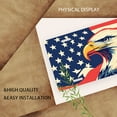 thumbnail image 3 of License Plate, Eagle Profile with American Flag Decorative Front,Personalized Stainless Steel License Plate Cover For Men Women,12.2" X 6.2", 3 of 7