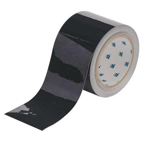 Brady Floor Tape,Black,3 inx100 ft,Roll 104340