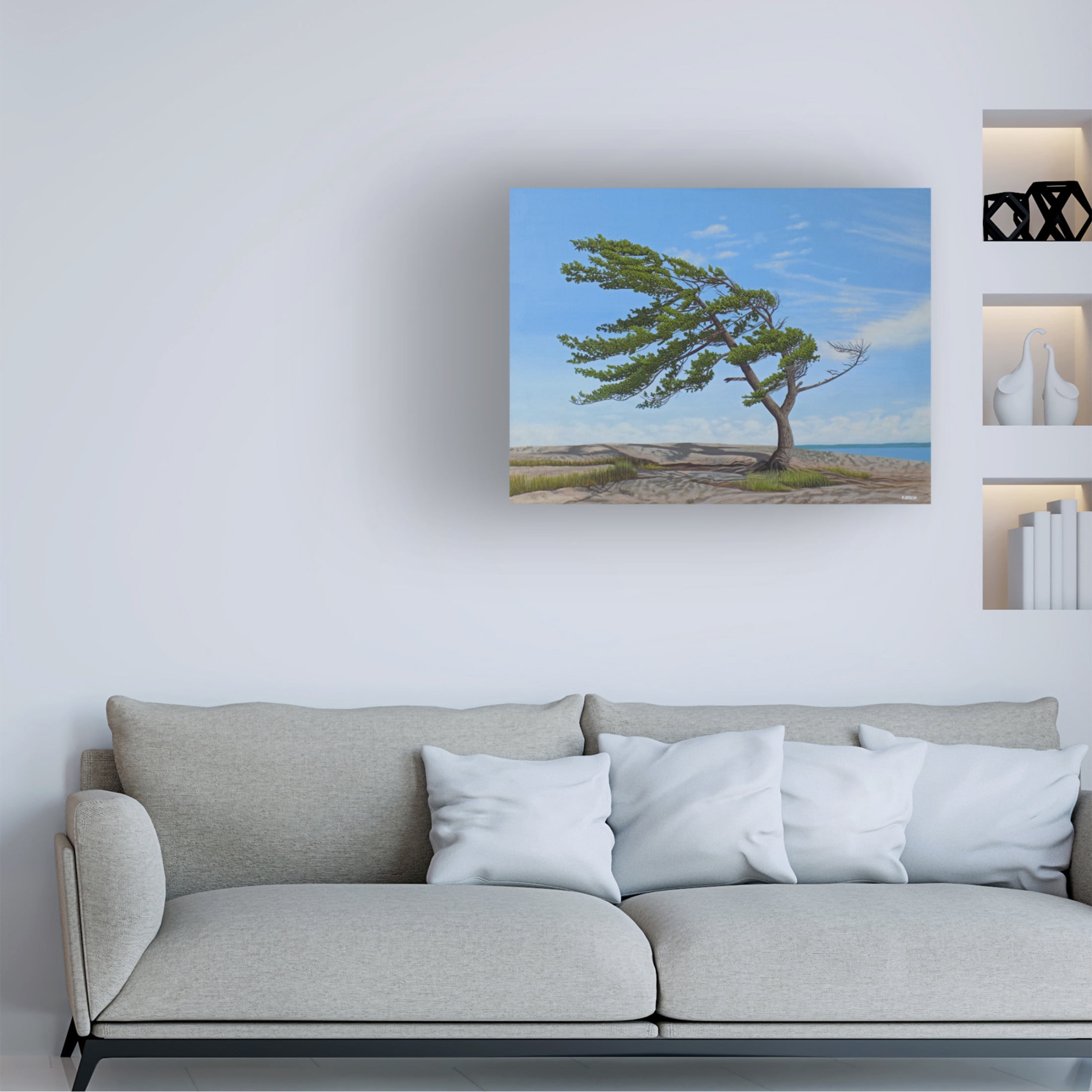 Canvas Wall Art - Kenneth M Kirsch 'Summer Wind 2018' Wall Art for Living Room, Bedroom, or Office Décor by Trademark Fine Art - 24 x 18 Inches