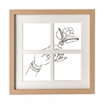 thumbnail image 1 of Main Vase à Fleurs Cadre Mur Table Affichage 4 Ouvertures Image, 1 of 3
