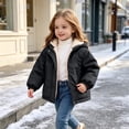 thumbnail image 5 of OGLCCG Girls Winter Coat Fleece Lined Hooded Puffer Jacket with Pockets Warm Full Zip Thick Parka Coats,Size 1-7, 5 of 8
