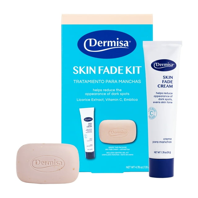 Dermisa Skin Fade Kit, Face Cream, Bar Soap, 2 Pc