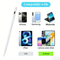 thumbnail image 3 of Stylus Pen Compatible for Iphone/iPad(6th-11th),Rechargable Stylus Pencil with High Precision,Smooth Writing,Magnetic Attachment Compatibility for Ios,Android Tablets & Mobilephones,White, 3 of 10