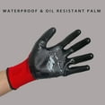 thumbnail image 5 of PREMIUM NITRILE COATED Nylon Work Gloves Builders Gardening Grip, 5 of 9
