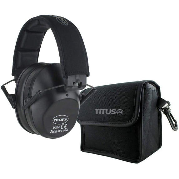 TITUS Low-Profile High Decibel NRR Safety Earmuffs