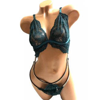 Victoria Secret Lingerie Teddy One Pc Bombshell Push up Adds 2 cups Black Lace S