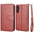 thumbnail image 5 of Phone Case for Samsung Galaxy A14 5G, PU Leather Wallet Case Cover and Cash Credit Card Holder for Women Men, Ebizware Detachable Wallet Case with Magnetic Kickstand & Strap-Wine Red, 5 of 8