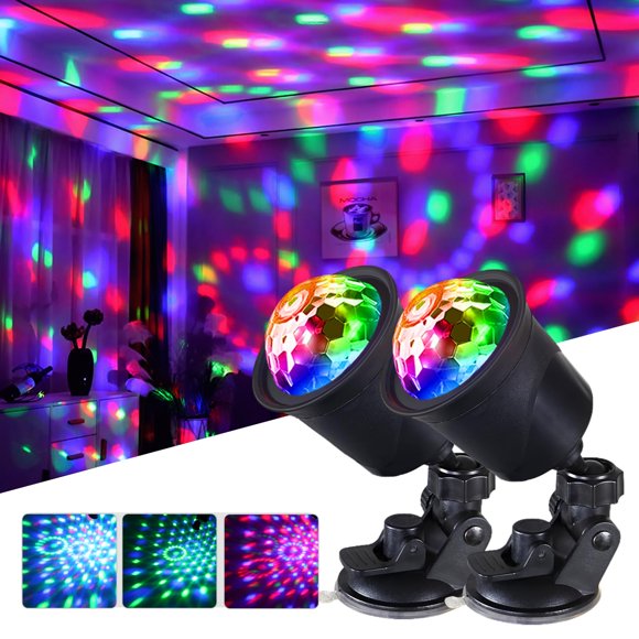 Luz de Bola de Discoteca HOVOYNN Pack 2 Recargable con Activación por Sonido
