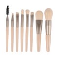 thumbnail image 2 of Pinceles de maquillaje con mango de plástico Polvo impermeable Fundación Maquillaje Ojo Sombra Set Soft Cepillo Profesional Herramientas Blanco Tipo 2 Paquete de 8 Scienceny CE001702-08, 2 of 6