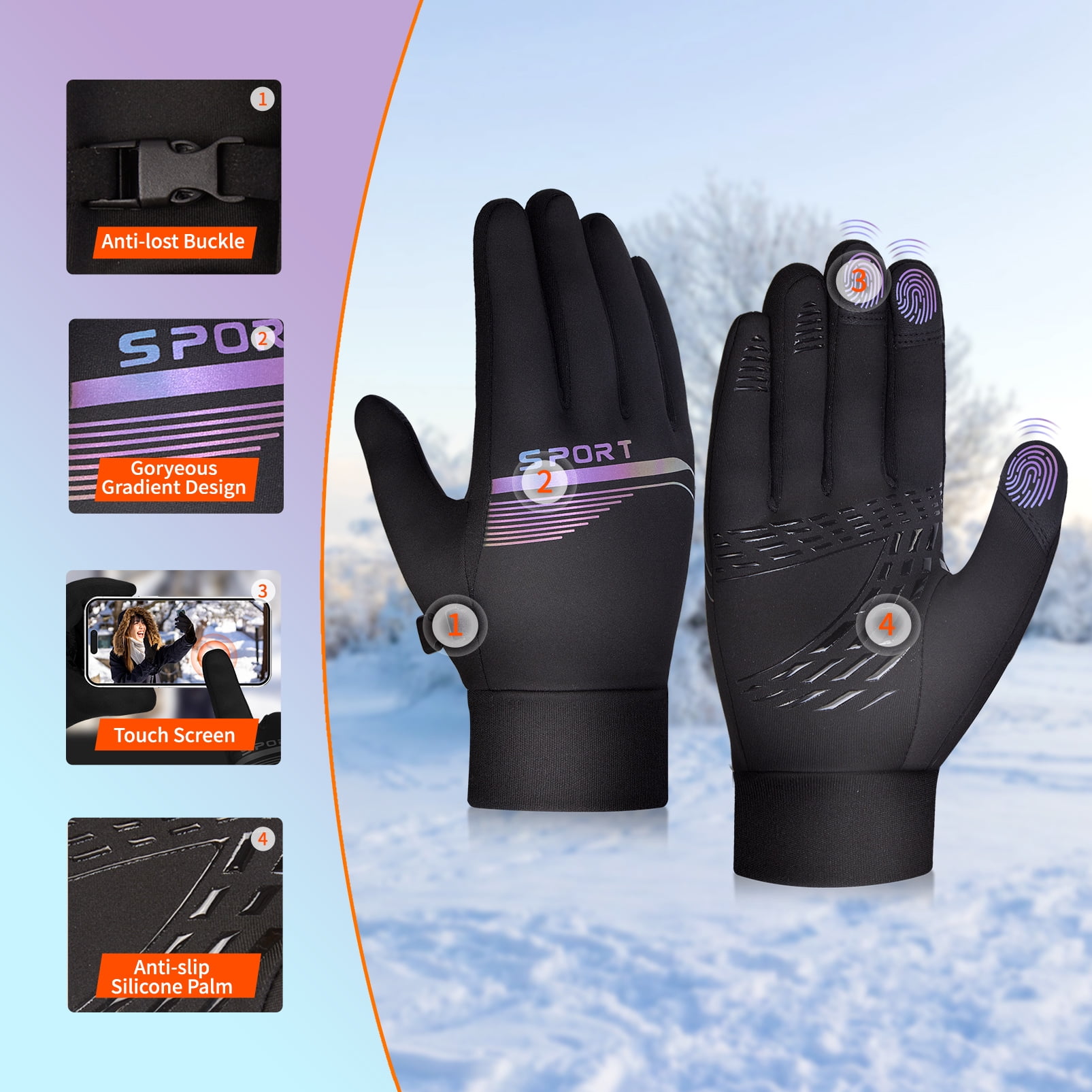 Ubuy Hunting Heated Gloves Ubuy Waterproof Leather Ski Gloves Buy