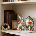 thumbnail image 4 of PEIBang Easter Decoration Spring Bunny Decor,2D Acrylic Desktop Decor Easter Eggs Rabbit Table Centerpiece for Living Room Holiday Party Supplies, 4 of 6