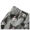 thumbnail image 3 of Pijama Kuromi para Dama Set Playera Manga Corta con Capri y Short Gris Talla CH 3 Piezas, 3 of 4
