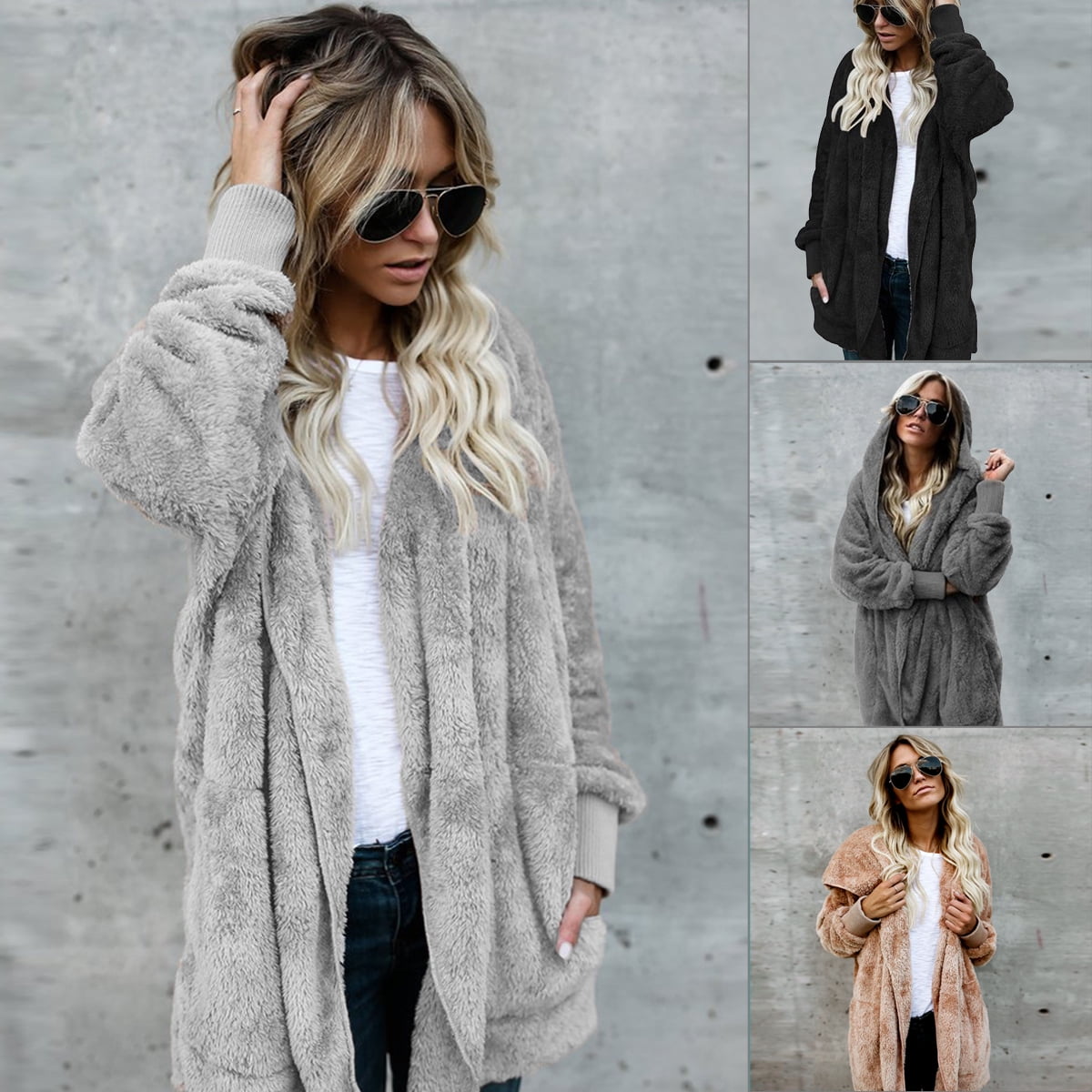 teddy coat cardigan