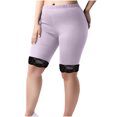 thumbnail image 3 of FNFYFH Clearance Womens Velvet Yoga Capris Non Pilling Workout Pants,Pink, 3 of 6