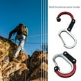 thumbnail image 5 of Homeer Climbing Carabiner Carabiner Hook Carabiner Clip Strong Load-Bearing Climbing Carabiner D Shape Buckle for Outdoor Camping, 5 of 10