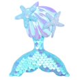 thumbnail image 2 of Mermaid Tail Hair Clip Pin Sequins Fish Tail Hairpin Starfish Shell Mermaid Hairclips, 2 of 7