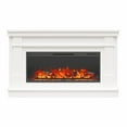 thumbnail image 4 of Ameriwood Home Elmcroft Wide Painted Mantel with Electric Fireplace Space Heater, White, 4 of 9