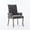 Gray with Arms, variant on Upholstered Chenille Fabric Dining Chairs with Arms Set of 2, Tufted High Back Dining Room Chairs with Curved Rubberwood Legs, Kitchen Chairs, Beige