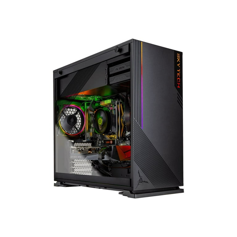 Skytech Azure Ryzen 3600 Windows 10 64 Bit SkyTech Gaming Desktop PC AMD  Ryzen 3600 (6-Core GHz