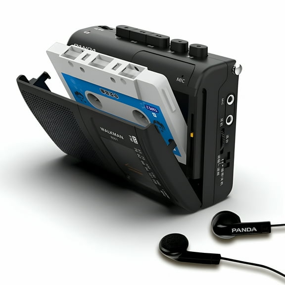 GJX Portable Tape AM/FM Radio Retro Cassette Music Player Tape Recorders With Loudspeaker Support 3.5mm Headphone Play