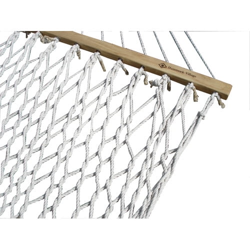 Cotton Rope Hammock, Double (Natural) by Vivere Hammocks