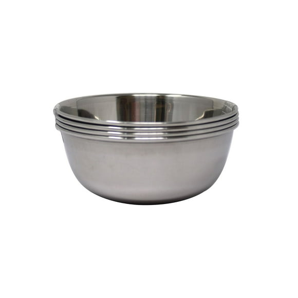Mainstays Stainless steel, 4 - Pack Bowls, 4 - Pack Bowls