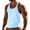 Light Blue, variant on Mens Tank Toos Summer Men's Sleeveless Tops For Casual Sports Men's Summer Base Color Blocked Sweat Sleeveless Round Neck Tops Light Blue S