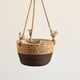 thumbnail image 5 of Cesta de pared tejida con paja - maceta de ratán de café - 19,69x7,87x5,12 pulgadas - Decoración para plantas y almacenamiento, 5 of 7