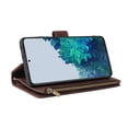thumbnail image 2 of Cowithday Phone Case for Samsung Galaxy S21 Ultra, Galaxy S21 Ultra Wallet Case with Zipper for Women Men, PU Leather Magnetic Flip Kickstand Closure Wrist Strap Zipper Card Holder Cases, Brown, 2 of 8