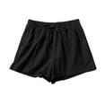 thumbnail image 4 of TTUHYWXI Womens Casual High Waist Cargo Shorts with Pockets Summer Short Hot Pants (Black, S), 4 of 8