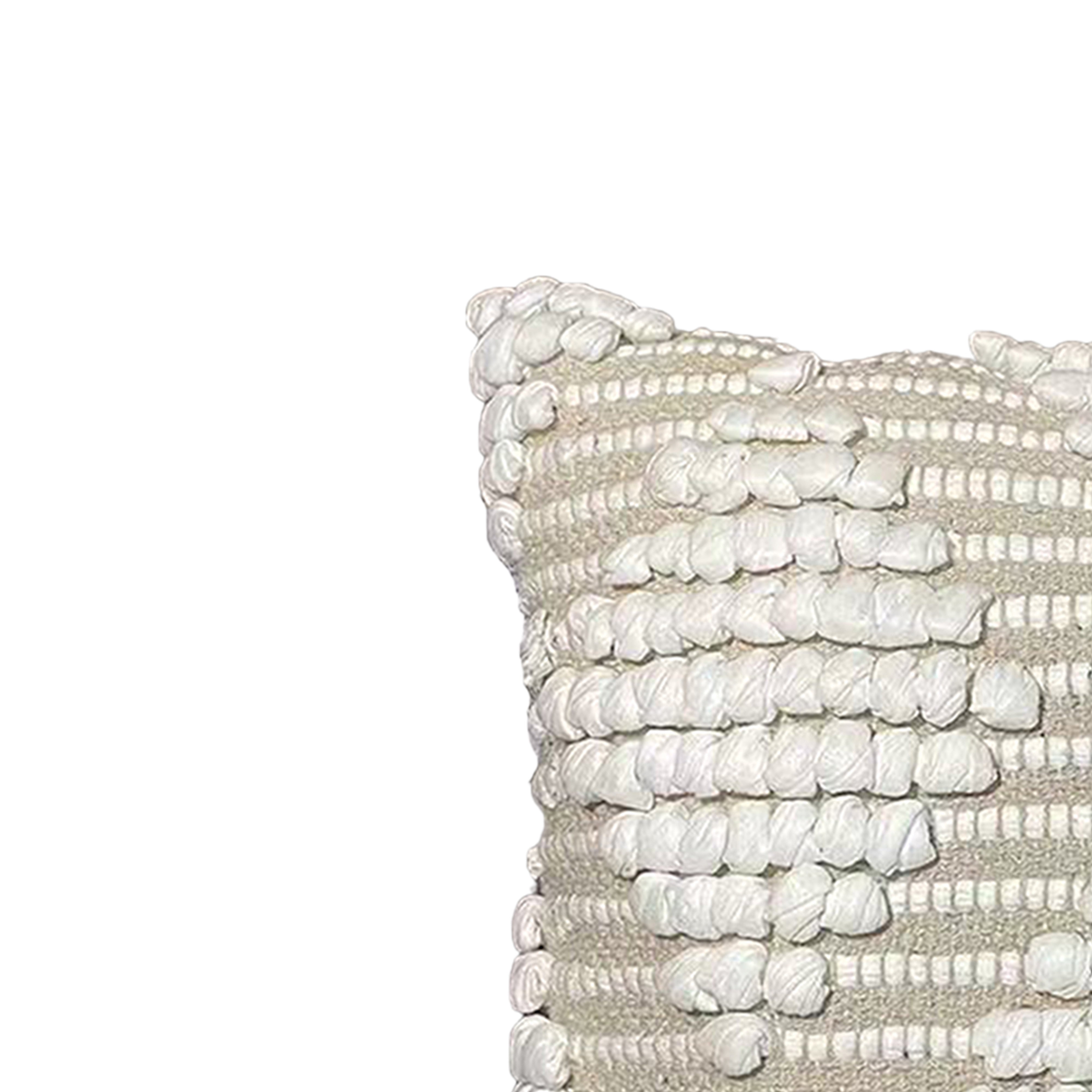 Maxa Cotton Decorative Throw Pillows 18x18" Beige 2 pack