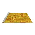 thumbnail image 2 of Ahgly Company Machine Washable Indoor Square Southwestern Yellow Country Area Rugs, 5' Square, 2 of 4