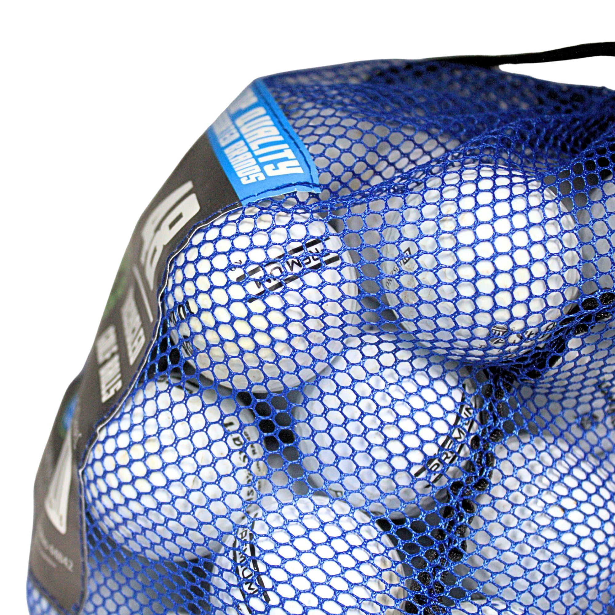 (4 pack) Mixed Brand Golf Balls – 48 Pack – Mesh Storage Bag by GBM Golf