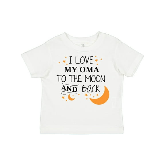 Inktastic I Love My Oma to the Moon and Back Boys or Girls Toddler T-Shirt