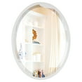 thumbnail image 4 of OVALCREST - London Framed Oval Mirror - Linen White 17 1/8" x 21 1/8", 4 of 7