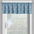 thumbnail image 2 of Ambesonne Geometric Valance Pack of 2, Medieval Pattern, 42"X18", Slate Blue Cream, 2 of 5