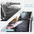 thumbnail image 3 of Asiento elevador de viaje para bebé, silla plegable para bebé, asiento de comedor de seguridad con correa para el hombro, 3 of 8
