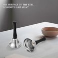 thumbnail image 5 of 24 Pieces Hand Silver Steel Service Handbells Black Wooden Handle Diatonic Metal Musical Percussion, 5 of 5