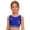 Blue, variant on Kids Girls Dance Crop Tops Sleeveless Rhinestone Stars Crisscross Straps Cropped Vest Athletic Shirts Blue 8