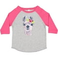 thumbnail image 3 of Inktastic Cute Llama with Flower Boys or Girls Toddler T-Shirt, 3 of 5
