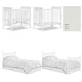 Dream On Me Piper 4in1 Convertible Mini Crib, White