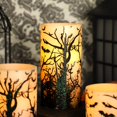 thumbnail image 3 of Set de velas sin llama FLAVCHARM Halloween con mando a distancia, 3 unidades, 3 of 7