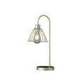 thumbnail image 4 of 20.5" In Industrial Farm Pendant Cage Satin Matte Gold Metal Table Lamp, 4 of 4