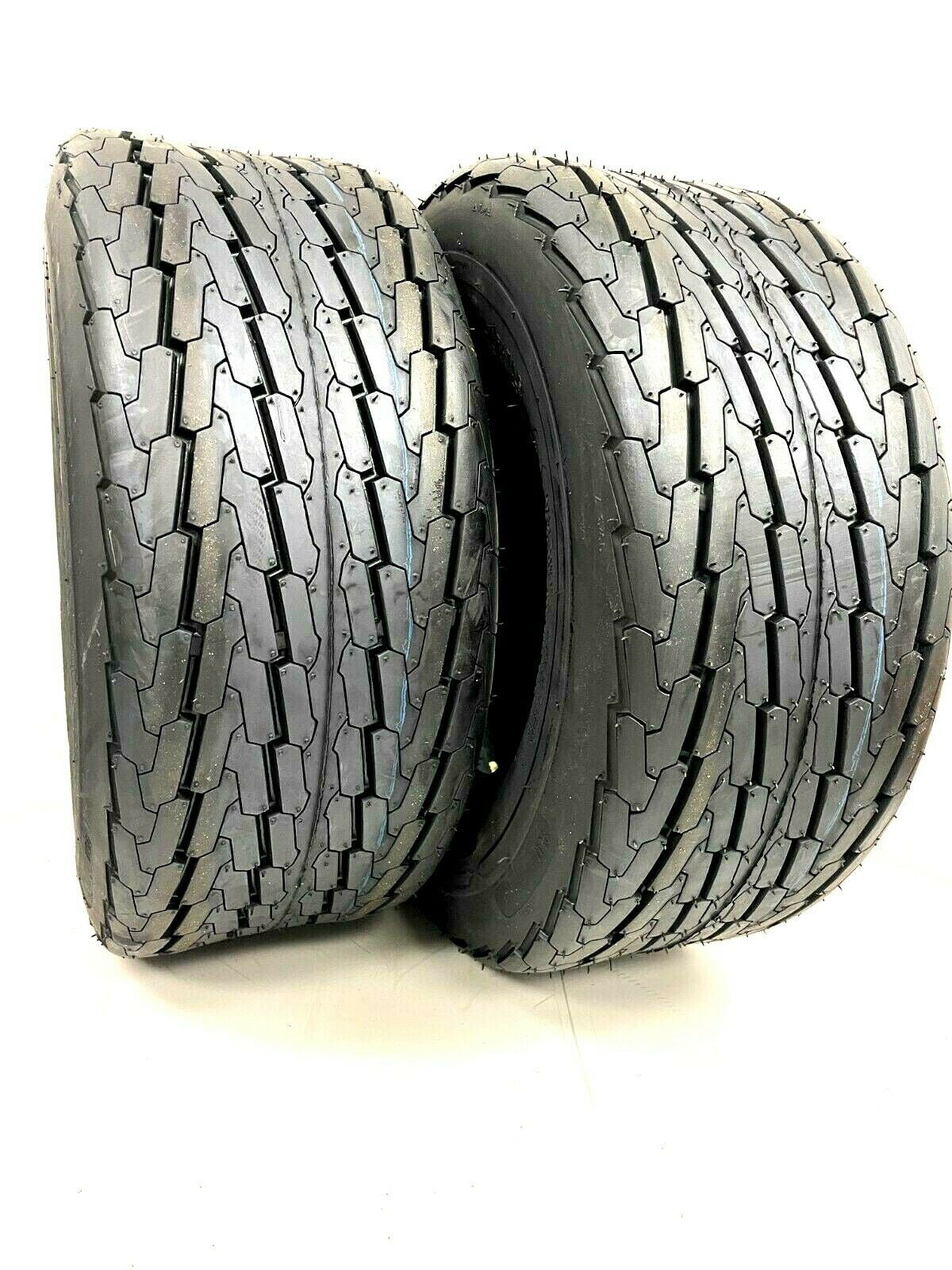 Two 20.5x810 20.5x8.010 205/65D10 Boat Trailer Tires Heavy Duty 12